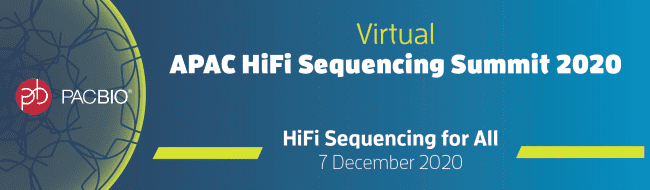 敬邀參加 PacBio 線上講座：APAC Virtual HiFi Sequencing Summit 2020