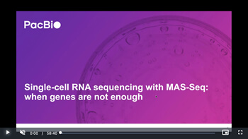 線上演講錄製影片：Single-cell RNA Sequencing with MAS-Seq