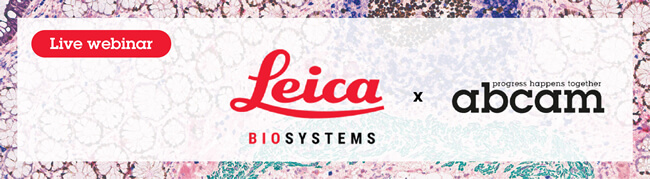 敬邀參加 abcam x Leica 聯合線上講座【Expert Insights on IHC and Multiplexing Techniques with BOND RX Optimization】