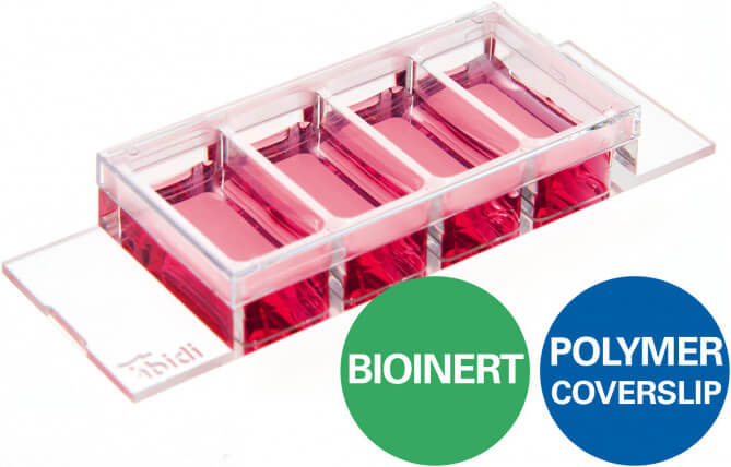 µ-Slide 4 Well Bioinert - ibidi 台灣獨家代理伯森生技