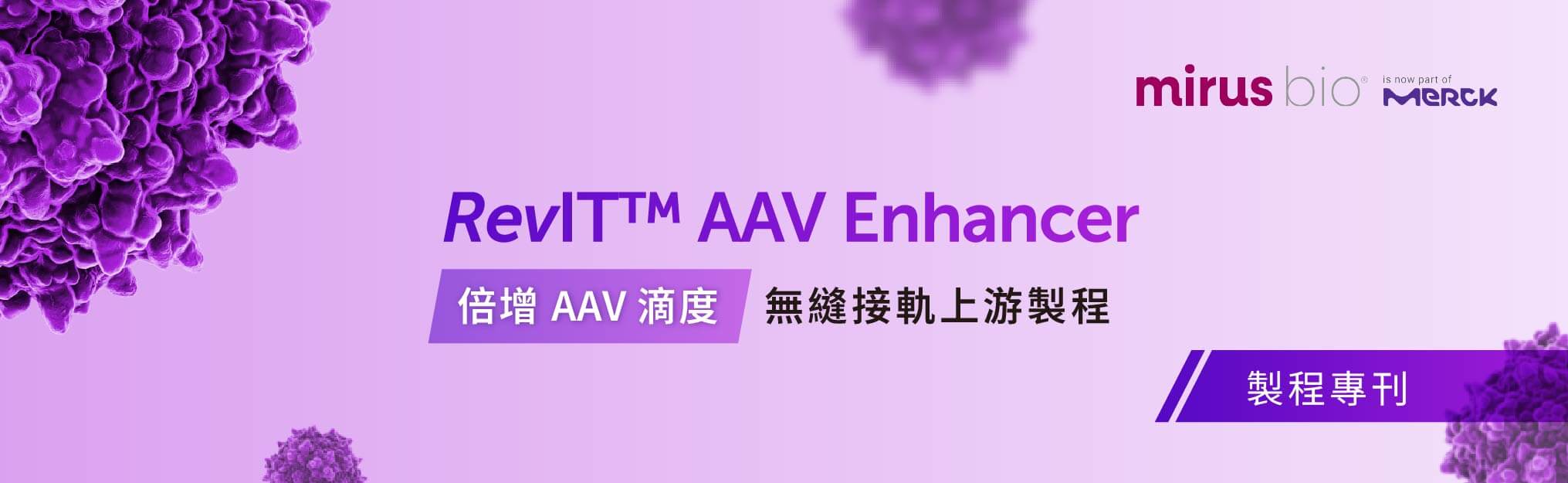 【製程專刊】RevIT™ AAV Enhancer：倍增 AAV 滴度，無縫接軌上游製程 | Mirus Bio